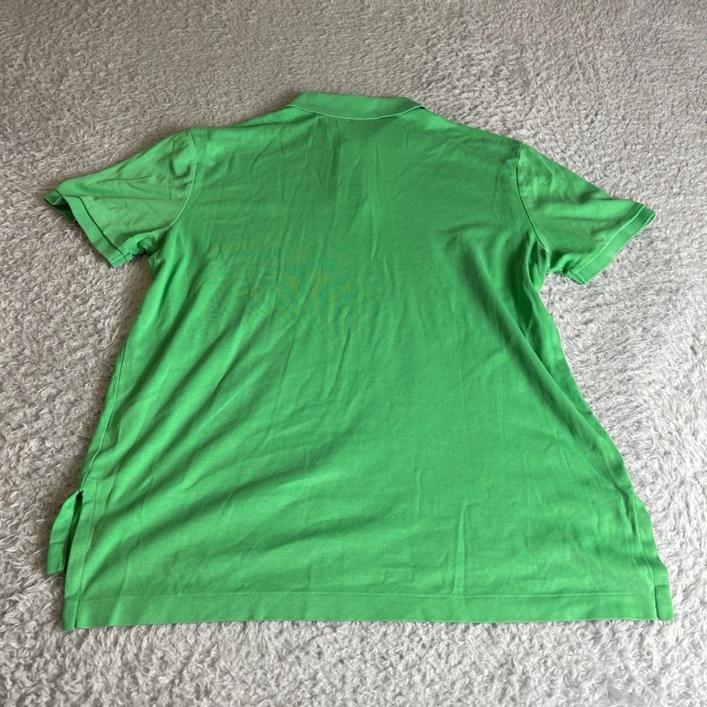 Polo Ralph Lauren Mens Green Pima Soft Touch Cotton Polo Shirt Size M Classic